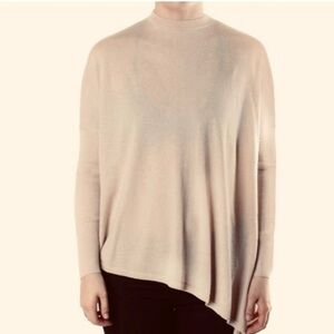 TED BAKER Fraise Asymmetrical Jumper/cashmere Sweater, cream